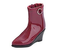 MagiDeal Chaussures pour figurines d'action 1/6, bottes creuses, déguisements tendance pour femmes, modèle miniature pour figurines féminines de 12 pouces, Rouge