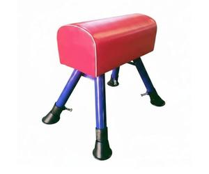 MagiDeal Cheval d'Arçons Enfant Module d'Initiation Gym Cheval Barres Sautoir Plateforme Sauteur Montage Facile Pattes Caoutchoutées Sécurisées Ajustable pour Activités Physiques Lieux Enseignement