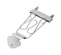 MagiDeal Chevalet de guitare électrique à 6 cordes, plaque de traction compacte et portable, support de cordes, chevalet fixe et réglable, Argent
