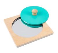 MagiDeal Children Learning Mirror Planche Miroir Bébé Panneau Réflexion Tableau Sensoriel Jouet d'Éveil Conception Calme et Simple pour Observation Active, Bleu