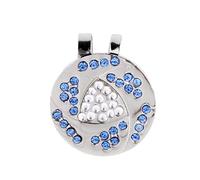 MagiDeal Clip Casquette Visière et Marqueur de Balle Para Golf Magnétique en de Zinc Strass Intégrés