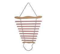 MagiDeal Cloche de Méditation Portable Carillon à Vent Percussion Chime Instrument Sonore Gong Mélodique en Bois et Aluminium avec Barres et Cordons Solides, Rose