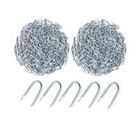 MagiDeal Clous galvanisés en forme de U, agrafes en forme de U, clous, agrafes galvanisées pour clôture, grillage, bois, 400 Pièces