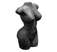 MagiDeal Corps Vase Corps Féminin Sec Fleur Vase, Corps en Forme de Sculpture, Résine Plantes Planteurs Boho Style, Pot de Plante d'intérieur, Salon - Noir