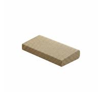 MagiDeal Coussin de Méditation Tapis Coussin Tapis Repose-genoux Profil Biseauté Rectangulaire avec Bouts Arrondis Surface Textile Texturée en Coton Fibre de Adapté Prière, Blanc Cassé