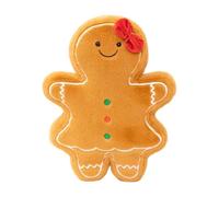 MagiDeal Coussin décoratif de Noël en forme de poupée de dessin animé, coussin en peluche créatif et mignon pour chambre à coucher, fête, canapé, lit, Fille En Pain