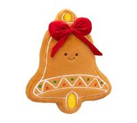 MagiDeal Coussin décoratif de Noël en forme de poupée de dessin animé, coussin en peluche créatif et mignon pour chambre à coucher, fête, canapé, lit, Cloches de Noël