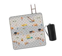 MagiDeal Couverture de Pique-Nique Portable et Pliable, Tapis de Camping résistant au Sable, Mignon, 78,74 Pouces x 78,74 Pouces, Couverture de Plage pour, Modèle D'ingénierie