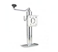 MagiDeal Cric de Remorque Vérin de Support Crémaillère de Levage Pied de Stabilisation Conception Compacte avec Semelle Rectangulaire et Entraxe 280mm pour