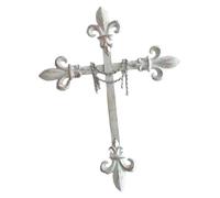 MagiDeal Croix en métal décorative murale, pièce maîtresse de décoration intérieure, objet de collection à suspendre, idéal pour une chambre à coucher de