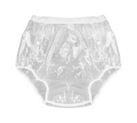 MagiDeal Culotte de protection pour incontinence pour adultes, couche imperméable, protection professionnelle, robuste, lavable, sous-vêtement à enfiler pour, Clear L