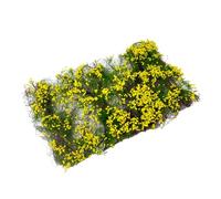 MagiDeal de fleurs, touffe d'herbe, arbustes artificiels de plaine, groupe de végétation florale pour dioramas de ferroviaire de terrain, Jaune