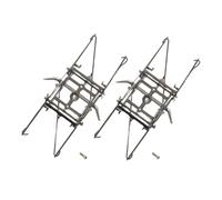 MagiDeal de pantographes à bras 1/87, pièces de modèle, pièce d'antenne de Traction électrique en métal facile à installer, modèle de passe-temps pour, 2 Pièces