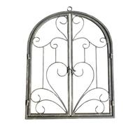 MagiDeal Décoration murale en fer forgé pour fenêtre, rustique et créatif, idéale pour un salon, un couloir, un jardin ou une terrasse, Couleur Imitation Rouille