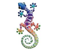 MagiDeal Décoration Murale En Métal Représentant Un Gecko, Objet Décoratif à Suspendre, Idéal pour Une Clôture, Un Patio, Un Jardin, Une Maison Ou Un Porche, Style B
