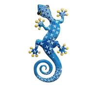 MagiDeal Décoration Murale En Métal Représentant Un Gecko, Objet Décoratif à Suspendre, Idéal pour Une Clôture, Un Patio, Un Jardin, Une Maison Ou Un Porche, Style A