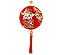 MagiDeal Décoration Suspendue pour Le Nouvel an Chinois : Pendentif représentant Le Dieu de de l’année du Cheval, idéal pour Une fenêtre ou Un, Secouant La Tête