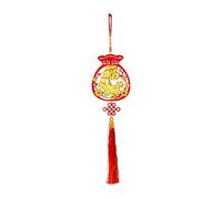 MagiDeal Décoration suspendue rouge traditionnelle pour le Nouvel An chinois 2026, idéale pour les fêtes d'année, la pendaison de crémaillère ou, Riche