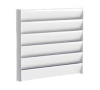MagiDeal Déflecteur de condenseur de climatisation, déflecteur en acier galvanisé, professionnel et universel, pour compresseur de climatisation extérieur, 60cmx60cm