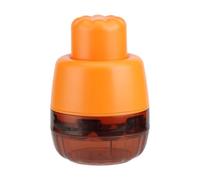 MagiDeal Dénoyauteur de cerises professionnel en métal, 7 trous, dénoyauteur de cerises, pour confiture de cerises, pour pique-nique, gadget de cuisine, Orange