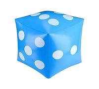 MagiDeal Dés gonflables géants, dés de piscine, ballon flottant de natation pour enfants et adultes, jouet d'activités de jardin, 30 cm, Bleu