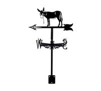 MagiDeal en Forme d'âne Noire, Accessoires de en métal, Ornement d'âne, indicateur de Direction du Vent pour pelouse, Cour, Ferme