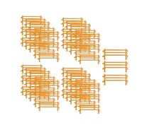 MagiDeal Ensemble de 60 clôtures de ferme miniatures, accessoires d'écurie pour jeux de rôle, décor pour diorama, décor pour enfants