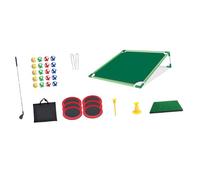 MagiDeal Ensemble de jeu de golf-pong, tapis de putting vert de golf comprenant des balles de golf et un sac portable pour les enfants de 3, 4, 5 et 6 ans, Rack Simple