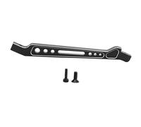 MagiDeal Ensemble de renforts de châssis avant et arrière, échelle 1:8, plaque de protection de châssis, support de direction en métal, mise à niveau pour, Noir