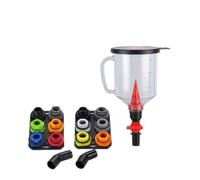 MagiDeal Entonnoir de Fluide Automobile Huile Refroidissement Remplissage Interruption Instantanée Du Flux Corps Transparent