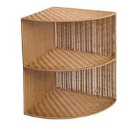 MagiDeal Étagère d'angle tissée à 2 niveaux, robuste et, idéale pour le salon et la salle de bain. Un cadeau parfait pour une organisation, Grand