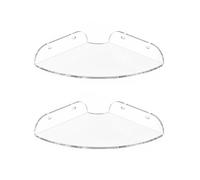 MagiDeal Étagère Murale Acrylique Support d'angle Mural Présentoir Rangement en Acrylique Courbé avec Bords Hauts Adaptée pour Décoration Intérieure Lecture, 17.8 17.8 3cm, Transparent