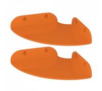 MagiDeal Étagère Murale Acrylique Support d'angle Mural Présentoir Rangement en Acrylique Courbé avec Bords Hauts Adaptée pour Décoration Intérieure Lecture, 17.8 17.8 3cm, Orange