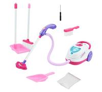 MagiDeal Faire Semblant de Jouer au ménage Jouet Petits Kits d'aide au ménage Apprentissage précoce Enfants aspirateur Jouet pour la Maternelle de 3 à 6 Ans, Ensemble avec 1 lumière