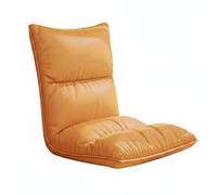 MagiDeal Fauteuil de Sol Inclinable Chaise Tatami Plancher Canapé Dossier Ajustable Multiangle avec Conception Pliable Gain de Place et Coussinage Confort pour Jeu Lecture Détente, Orange