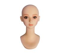 MagiDeal Femelle Mannequin Head Display Stand Realiste avec des bijoux de maquillage Affichage de la tête de têtes Perre, Style A