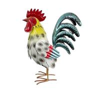 MagiDeal Figurine Coq en métal, décoration en Fer forgé, Sculpture 3D créative, Statue Jardin pour allée, Cour ou Jardin, Cadeau Pendaison, Style F