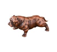 MagiDeal Figurine de chien, mini sculpture artisanale délicate en laiton, figurine animale pour vitrine, bureau, décoration de table, Bronze