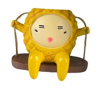 MagiDeal Figurine de Fruits de Dessin animé, décoration de Jardin Suspendue, Cadeau Rustique et Mignon, Ornement de Porche pour Patio, Balcon, décoratif et, Ananas