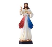 MagiDeal Figurine de la Miséricorde Divine Catholique, cadeau religieux, à collectionner, ornement artisanal en résine pour intérieur, statue de Jésus-,