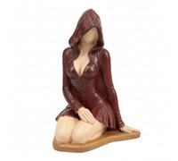 MagiDeal Figurine Femme Inconnue Résine Statue Sculpture Objet Déco Table Drapé Sculpté et Finition Soignée Main avec Petit Verre, 7 6 12cm, Style to 2