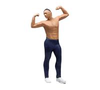 MagiDeal Figurine miniature 1/64, cadeau d'anniversaire, pièce maîtresse, sculpture artificielle, simulation de personnes, pour salon de thé de ferme, Homme En Forme