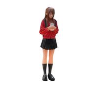 MagiDeal Figurine miniature à l'échelle 1:64 d'une fillette en jupe courte, idéale pour dioramas et tables de sable ou jardins féeriques. Cette