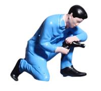 MagiDeal Figurine miniature de personnages, Diorama, échelle 1:64, projets de bricolage, accessoires pour maison de poupée, figurine peinte, mini modèle pour, Hauteur 1.55 Cm