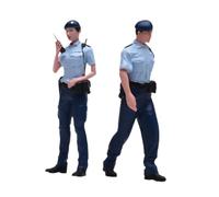 MagiDeal Figurines au 1/18e, collection Tiny People Police, décor table à sable, dioramas, accessoires photo, figurines, scènes miniatures