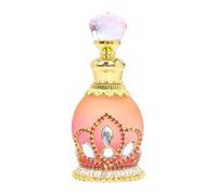 MagiDeal Flacon de parfum 15 ml, vaporisateur de parfum vide, polyvalent, en verre, fait à la main, vintage, pour huiles essentielles, pour les, Couronne Rouge