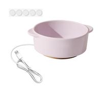 MagiDeal Gamelle chauffante pour Animaux avec Coussinets antidérapants, Portable et Stable, surélevée, pour Chats et Chiens, idéale par Temps Froid, à Utiliser, Violet, 5.8 Cm de Hauteur