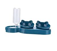 MagiDeal gamelles 3 en 1 pour Chat, gamelles d'alimentation, Fournitures pour Animaux Compagnie, gamelle inclinée à 15° pour Nourriture, Bleu