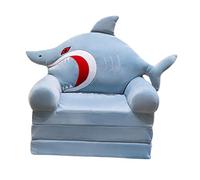 MagiDeal Garçons Filles Dessin canapé chaises Couverture Pliable Belle Enfants Chaise Housse de siège, Shark