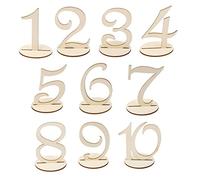 MagiDeal Générique Marque Place en Bois 10cm Numéro de Table Décoration pour d'anniversaire Mariage